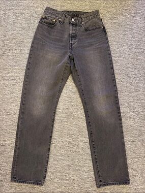 Levi's Women's 501 Straight-Leg Jeans in Washed Black
